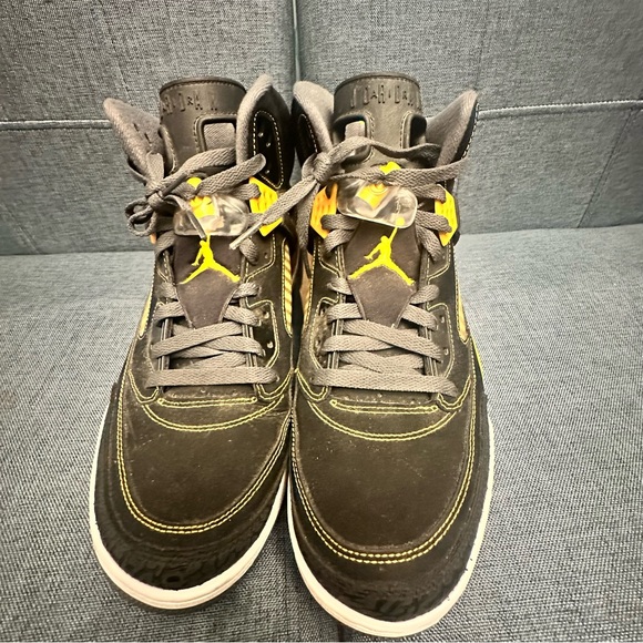 Air Jordan Spizike High Top Sneaker Black University Gold Men's sz 13 - Picture 14 of 15